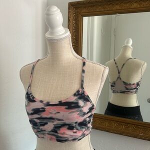 lululemon flow Y bra - pink camo